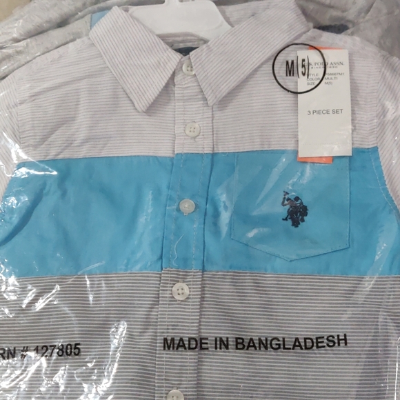 U.S. Polo ASSN.  Boys  set 3 piece - Picture 9 of 10